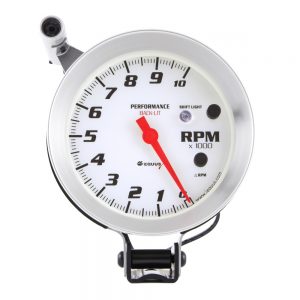 5in Dia Tachometer 10k RPM Silver EQUE8080