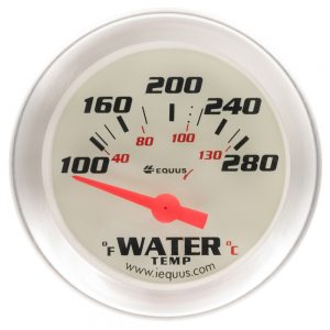 2.0 Dia Water Temp Gauge Silver  100-280 EQUE8262