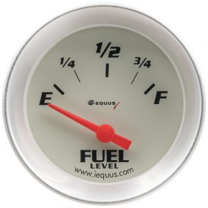 2.0 Dia Fuel Level Gauge Silver EQUE8362