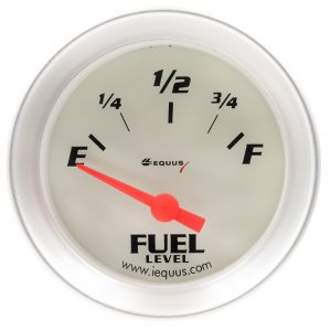 2.0 Dia Fuel Level Gauge Silver EQUE8363