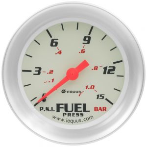 2-5/8 Dia Fuel Pressure Gauge 0-15 Psi EQUE8434
