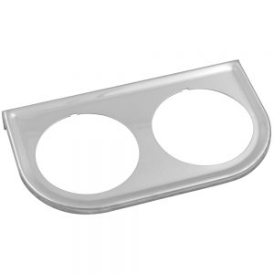 Gauge Mount Panel 2 in Chrome Double EQUE9822