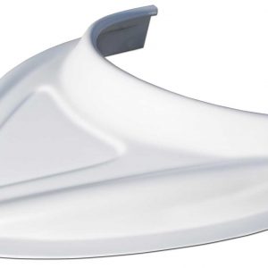 MD3 Hood Scoop 3in Tall Curved White FIV040-4114-W