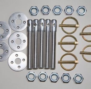 Hood Pin Kit 1/2in Alum FIV803