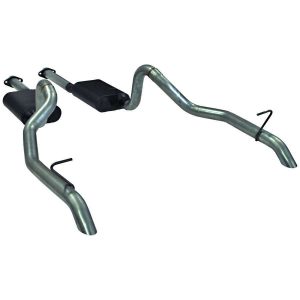 A/T Exhaust System - 87-93 Mustang GT FLO17116