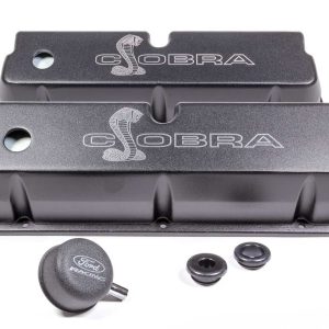 SBF Valve Covers w/Cobra Logo Black FRDM6582-LE302SBK