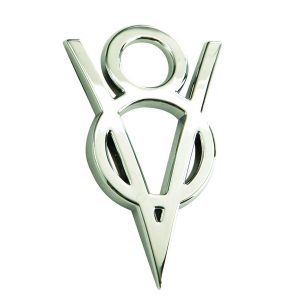 Chrome V-8 Badge FRDM7843-V8