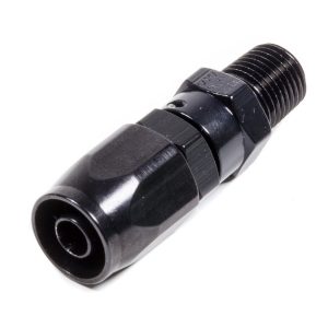 #6 Str. x 1/4 MPT Hose End Black FRG190106-BL