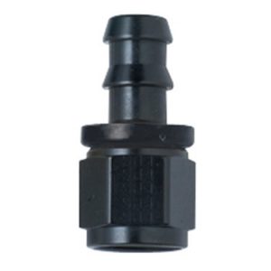 Hose Fitting #20 Str Push Lock Black FRG200120-BL