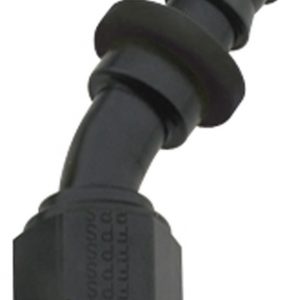 Hose Fitting #8 30 Deg Push Lock Black FRG203008-BL