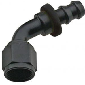 Hose Fitting #16 60 Deg Push Lock Black FRG206016-BL