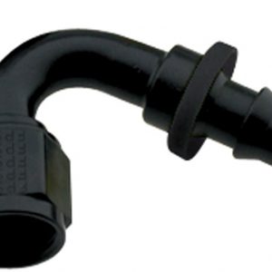 Hose Fitting #10 120 Deg Push Lock Black FRG212010-BL