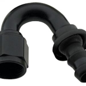 Hose Fitting #12 150 Deg Push Lock Black FRG215012-BL