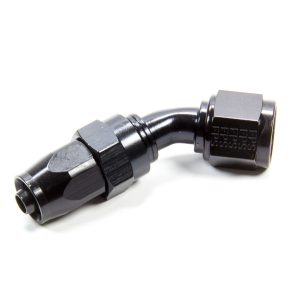 Hose Fitting #8 45 Deg. to #6 Hose Black FRG224507-BL