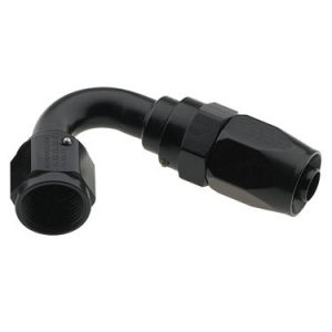 Hose Fitting #8 120 Deg. to #6 Hose Black FRG231207-BL