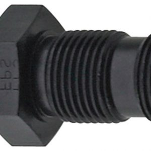 Str Bulkhead Fitting #4 Black FRG483204-BL