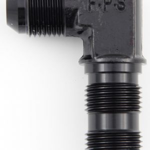 #4 x 90 Deg Bulkhead Fitting Black FRG483304-BL