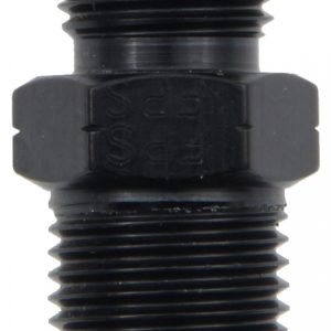 Male Adapter Fitting #6 x 16mm x 1.5 FI Black FRG491963-BL