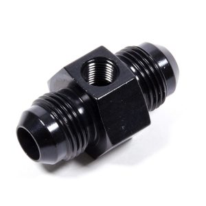 Inline Gauge Adapter #8 x #8 Male Black FRG495003-BL