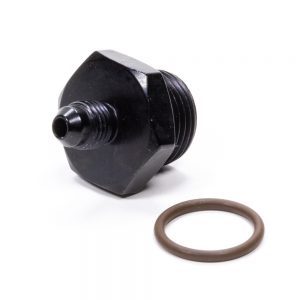 #4 x 7/8-14 (#10) Radius O-Ring Fitting Black FRG495112-BL
