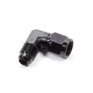 #6 Female Swivel to Male 90 Degree Fitting Black FRG498103-BL