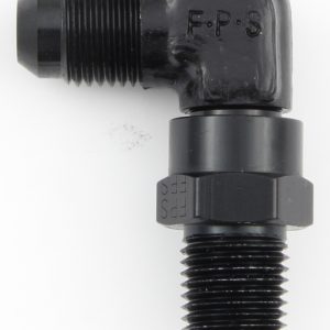 #10 x 1/2 MPT 90 Deg Swivel Adapter Black FRG499110-BL