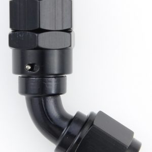Hose Fitting #6 60 Deg PTFE Black FRG686006-BL