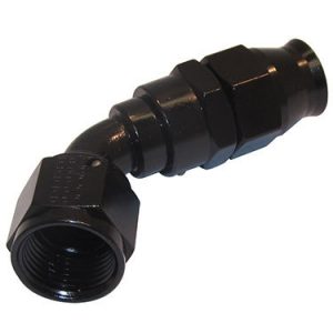 Hose Fitting #12 60 Deg PTFE Black FRG686012-BL