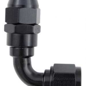 Hose Fitting #6 90 Deg PTFE Black FRG689006-BL