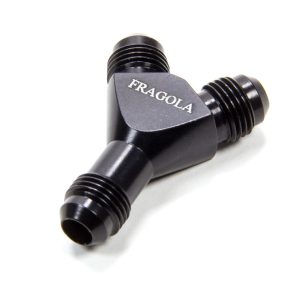 6an Y-Male Fitting Black FRG900606-BL