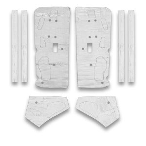 71-73 Ford Mustang Coupe Door Insulation Kit FTLTABZ6014