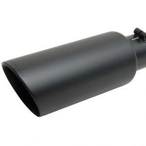 Black Ceramic Double Wal led Angle Exhaust Tip GIB500637-B