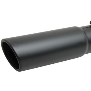 Black Ceramic Rolled Edg e Angle Exhaust Tip GIB500641-B