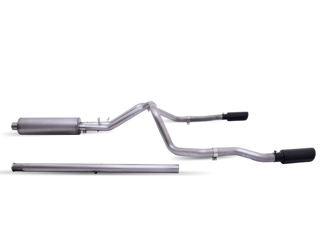 Black Elite Cat-Back Dua l Extreme Exhaust System GIB65690B