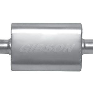 Stainless Steel Muffler 2.5in Offset/Offset GIBBM0104