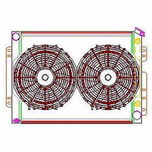 Radiator Combo Unit GM A & F Body GRICU70009