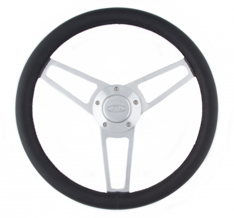 Billet Series Leather St eering Wheel Ford Logo GRT1903