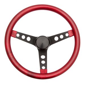 Steering Wheel Mtl Flake Red/Spoke Blk 13.5 GRT8455
