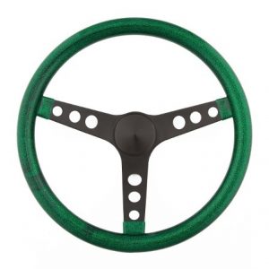 Steering Wheel Mtl Flake Green/Spoke Blk 15 GRT8472