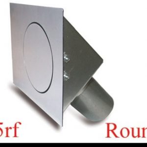 Round Fuel Door  Flat Surfaces HAG45RF