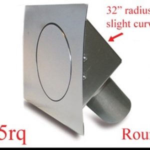 Round Quarter Panel Fuel Door Hinged On Left HAG45RQ