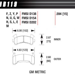 Metric GM DTC-60 HAWHB119G594
