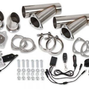 Dual Electric Exhaust Cut-Outs 3in w/Remote HKR11052