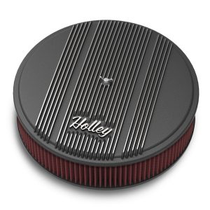 14x3 Die Cast Finned Alm Air Cleaner Black HLY120-153