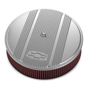 14 x 3 Air Cleaner Finned Bowtie Polished HLY120-174