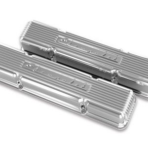 SBC Valve Covers Finned Vintage Series Polished HLY241-107