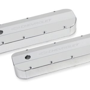 BBC Billet Rail Fab. Alm Valve Covers w/.125 Hole HLY241-278