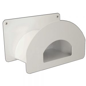 Air Hose Rack With Cubby White HRPHRP6281-WHT