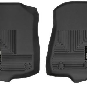 18-  Jeep JL Front Floor Liner Black Weatherbeate HSK13021