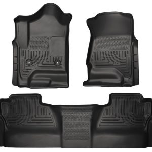 15- GM 2500HD Crew Cab Floor Liners Black HSK98231